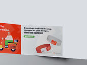 A5 Trifold Brochure Low Angle View Preview 4