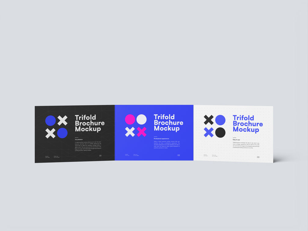 A5 Trifold Brochure Mockup Front View Preview 1