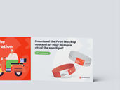 A5 Trifold Brochure Mockup Front View Preview 3