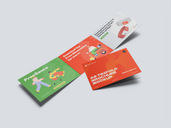A5 Trifold Brochure Mockup Stack It View View Preview 2