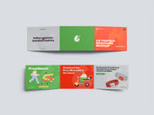 A5 Trifold Brochure Mockup Top View Preview 2