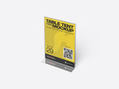 Acrylic Table Tent Mockup Isometric View Preview 3