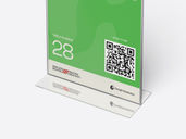 Acrylic Table Tent Mockup Isometric View Preview 5