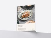 Acrylic Table Tent Mockup Low Angle View Preview 02