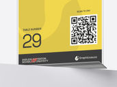 Acrylic Table Tent Mockup Low Angle View Preview 5