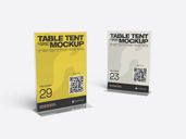 Acrylic Table Tent Mockup Stack It View Preview 3