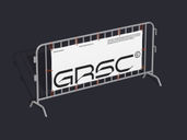 Barrier Banner Mockup Front View Preview 2