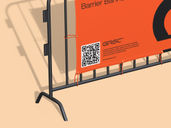 Barrier Banner Mockup Front View Preview 4