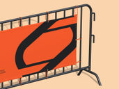 Barrier Banner Mockup Front View Preview 5