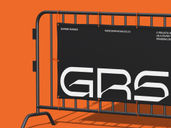 Barrier Banner Mockup Half Side View Preview 4