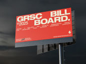 Billboard Double Side Mockup Low Angle View Preview 3