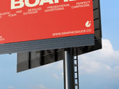 Billboard Double Side Mockup Low Angle View Preview 5