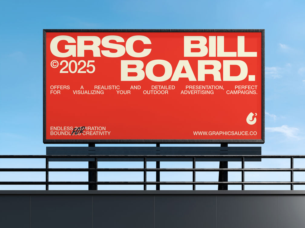 Building Billboard Mockup Front View Preview 1