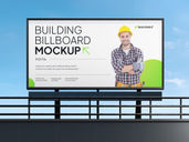 Building Billboard Mockup Front View Preview 3
