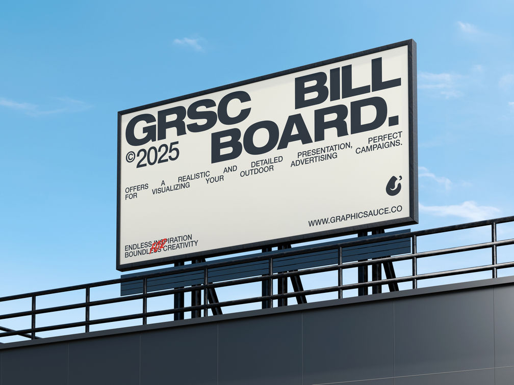 Building Billboard Mockup Low Angle View Preview 1