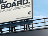 Building Billboard Mockup Low Angle View Preview 5