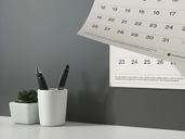 Calendar Wall Mockup Low Angle View Preview 4