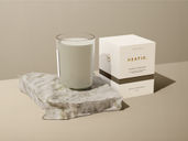 Candle Jar With Stone Mockup Back Half Side View Preview 2