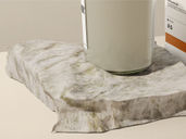 Candle Jar With Stone Mockup Back Half Side View Preview 3