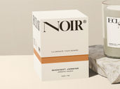 Candle Jar With Stone Mockup Half Side View Preview 3
