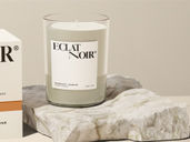 Candle Jar With Stone Mockup Half Side View Preview 4