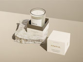 Candle Jar With Stone Mockup Isometric View Preview 2