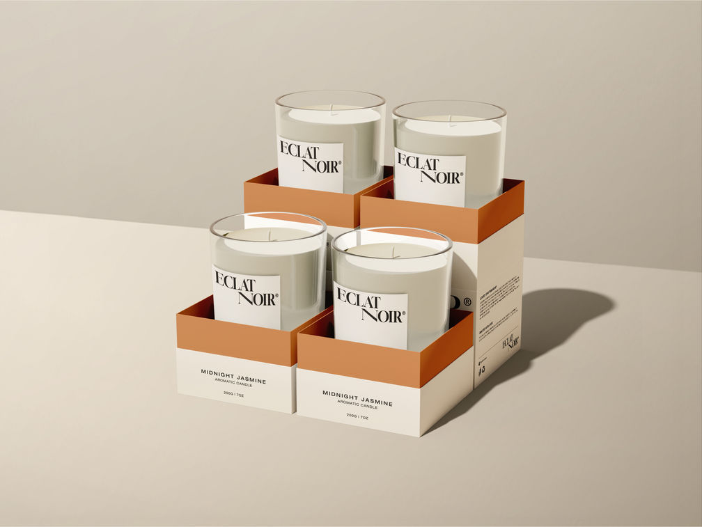 Candle Jar With Stone Mockup Stack It View Preview 1