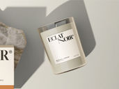 Candle Jar With Stone Mockup Top View Preview 4