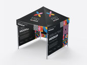 Canopy Tent Display Mockup Isometric View Preview 3