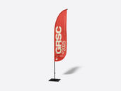 Convex Flag Mockup Front View Preview 02
