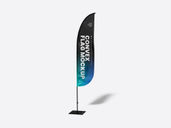 Convex Flag Mockup Front View Preview 03