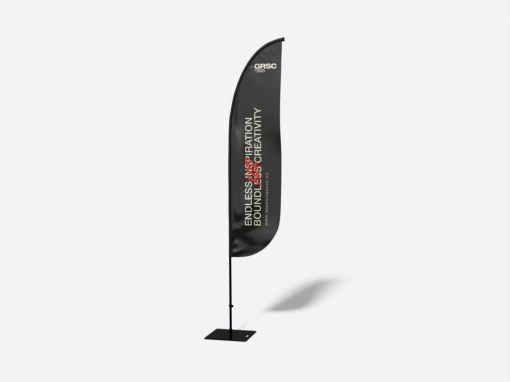 Convex Flag Mockup Front View Preview 1