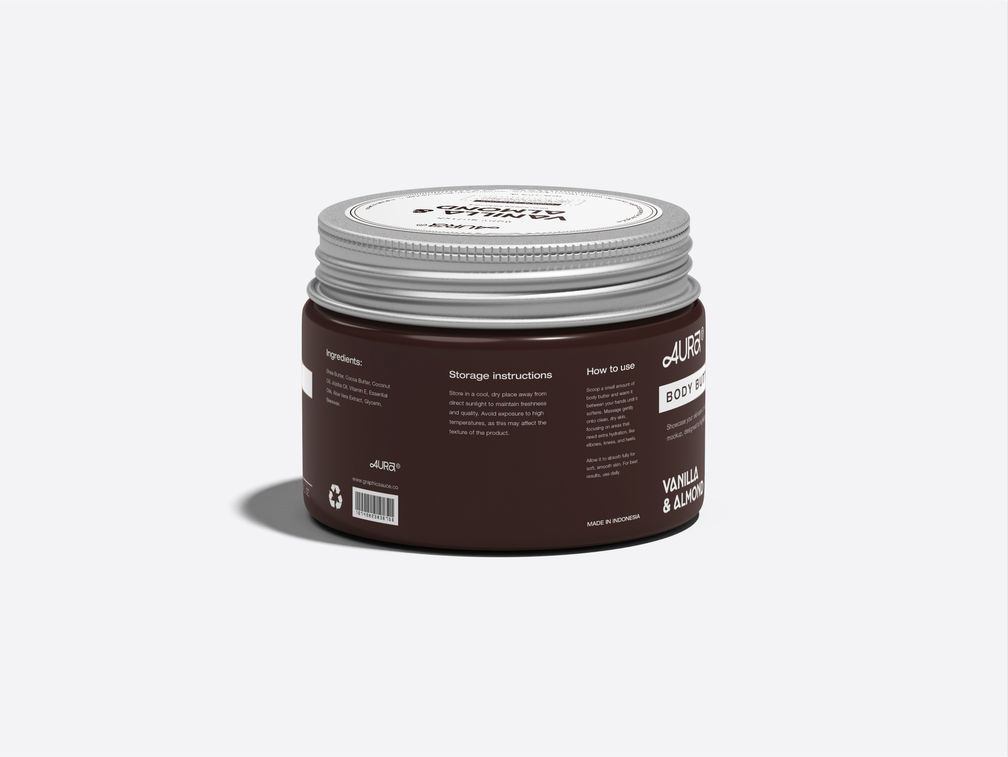 Cosmetic Jar Mockup Back Half Side View Preview 1