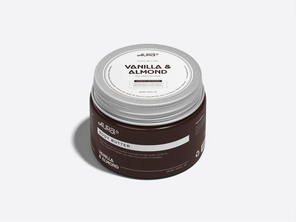 Cosmetic Jar Mockup Isometric View Preview 1