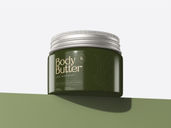 Cosmetic Jar Mockup Low Angle View Preview 3