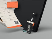 Document Folder Id Card With Pen Mockup Flying View Preview 4
