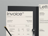 Document Folder Id Card With Pen Mockup Front View Preview 3