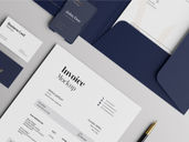 Document Folder Id Card With Pen Mockup Half Side View Preview 2