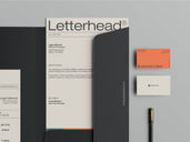 Document Folder Id Card With Pen Mockup Top View Preview 3