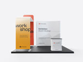 Exhibition Stand Booth Mockup Front View Preview 2
