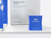 Exhibition Stand Booth Mockup Front View Preview 5