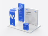 Exhibition Stand Booth Mockup Isometric View Preview 3