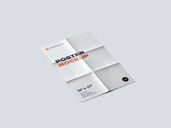 Folde Poster Mockup Isometric View Preview 2