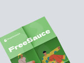 Folded Poster Mockup Flying View Preview 3