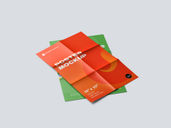 Folded Poster Mockup Stack It View Preview 2
