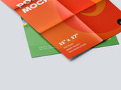Folded Poster Mockup Stack It View Preview 4