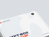 Giftbox Mockup Flying View Preview 3