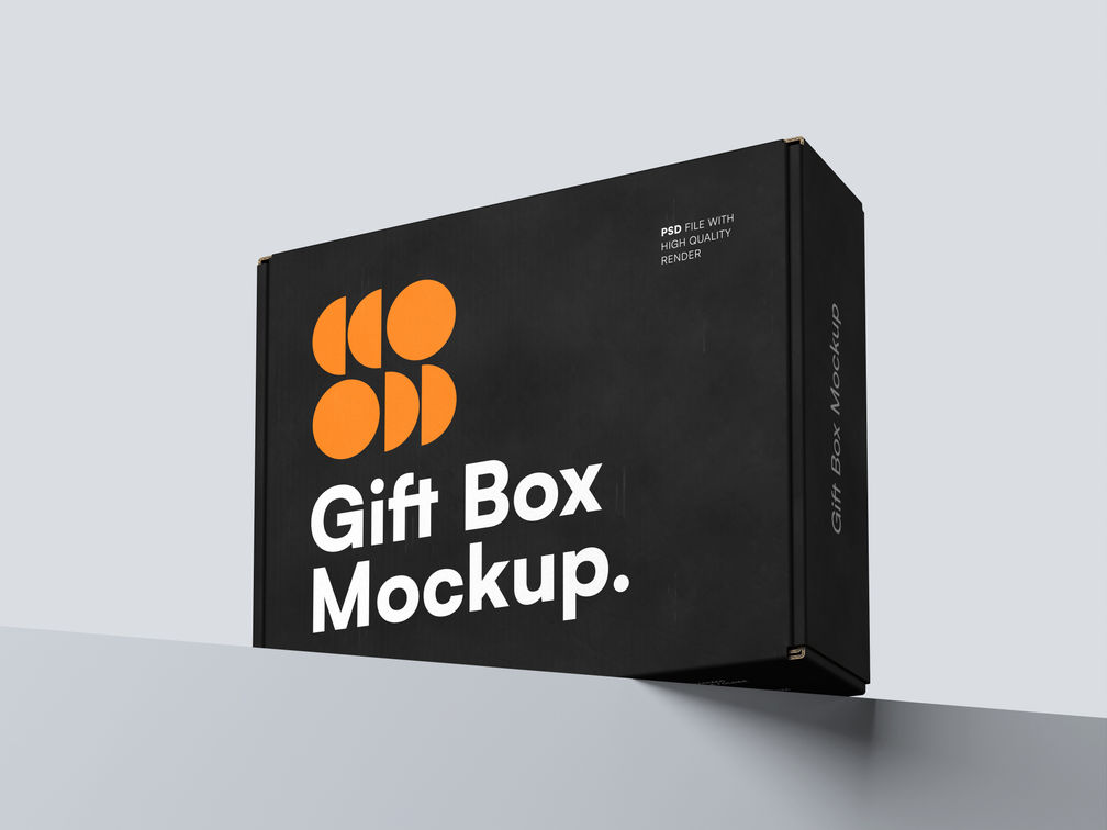 Giftbox Mockup Low Angle View Preview 1