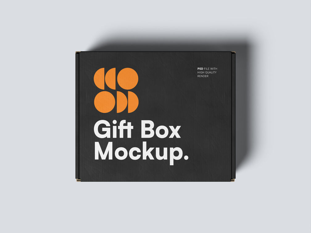 Giftbox Mockup Top View Preview 1