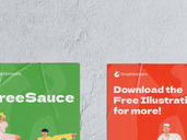 Glued Poster Mockup Front View Preview 3